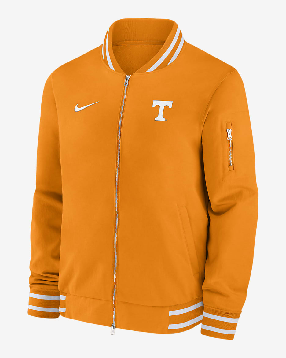 Tennessee Volunteers Sideline Men s Nike College Full Zip Bomber Jacket. Nike